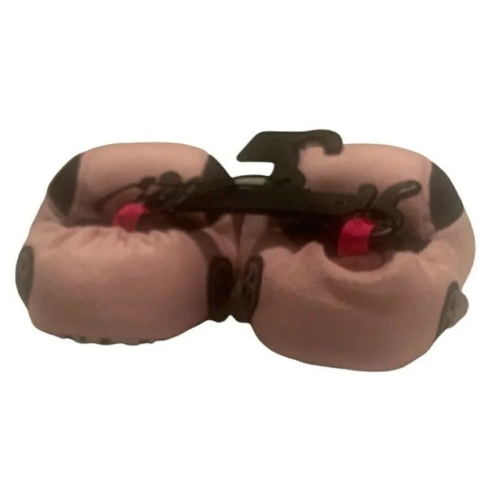 Wonder Nation Infant Girls Racecar Slippers Size 2 Pink